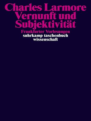 cover image of Vernunft und Subjektivität
